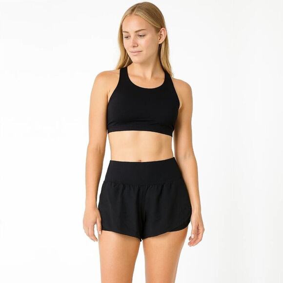 Pants - 2/$30 Athletic Running Kiri Shorts Black Medium #A0013